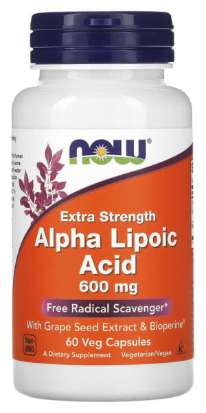 NOW Foods, Alpha Lipoic Acid, Extra Strength, 600 mg