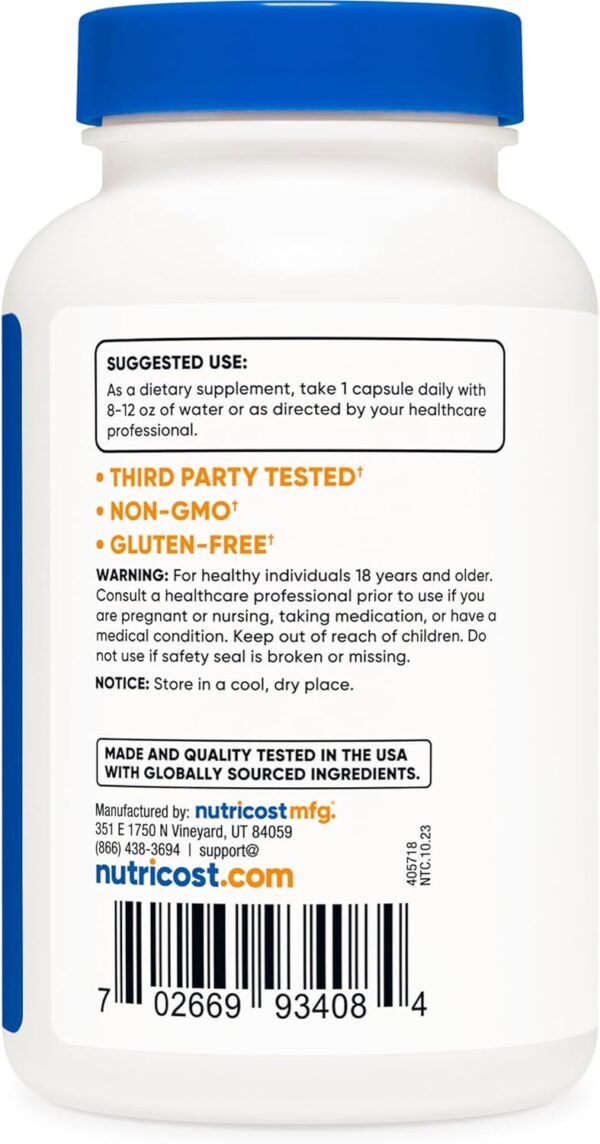Nutricost Cranberry Extract (25,000mg) (120 Capsules) with Vitamin C & Vitamin E - Image 3