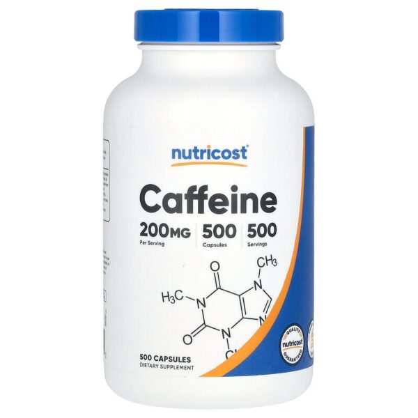 Nutricost, Caffeine, 200 mg