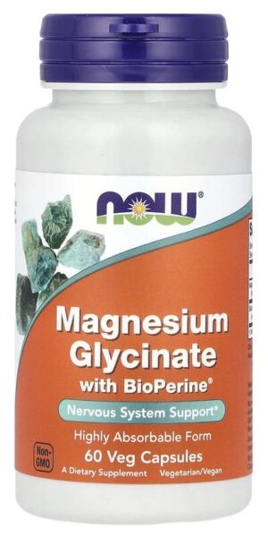NOW Foods, Magnesium Glycinate With BioPerine®