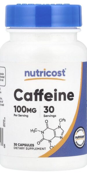 Nutricost, Caffeine, 100 mg