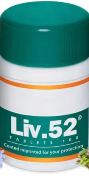 Liv. 52 Tablets for Detox and Liver Support and, Pack of 100, All Natural- All Herbal