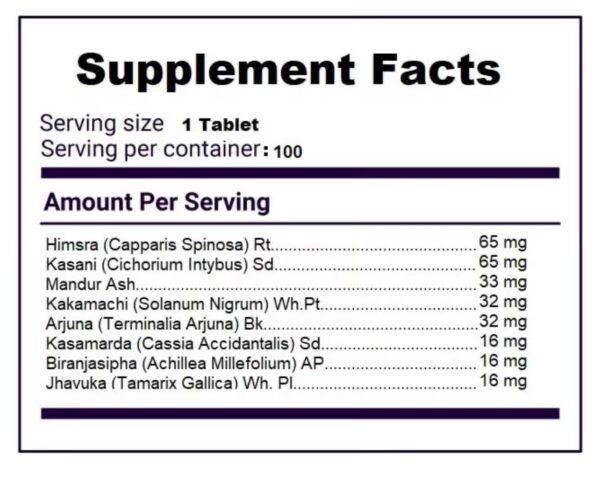 Liv. 52 Tablets for Detox and Liver Support and, Pack of 100, All Natural- All Herbal - Image 2