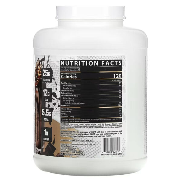 Nutrex Research, IsoFit - Chocolate - Image 4