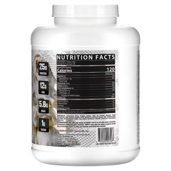 Nutrex Research, IsoFit - Chocolate - Image 2