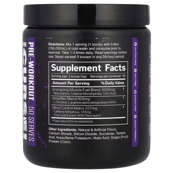 JNX Sports, The Curse!® Pre-Workout - Blue Raspberry - Image 4