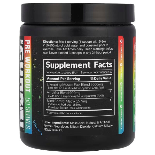 JNX Sports, The Curse!® Pre-Workout - Blue Raspberry - Image 2