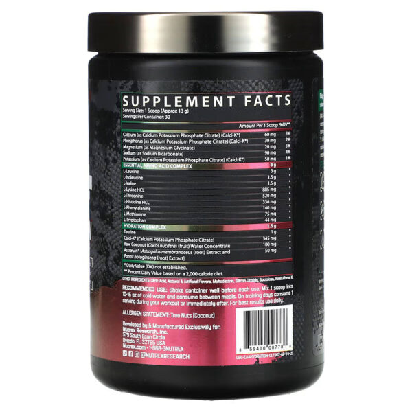 Nutrex Research, EAA+ Hydration - Fruit Punch - Image 4