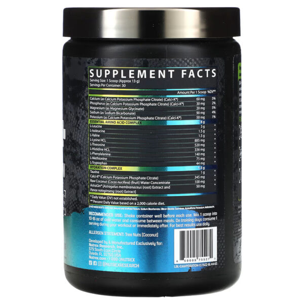 Nutrex Research, EAA+ Hydration - Fruit Punch - Image 2