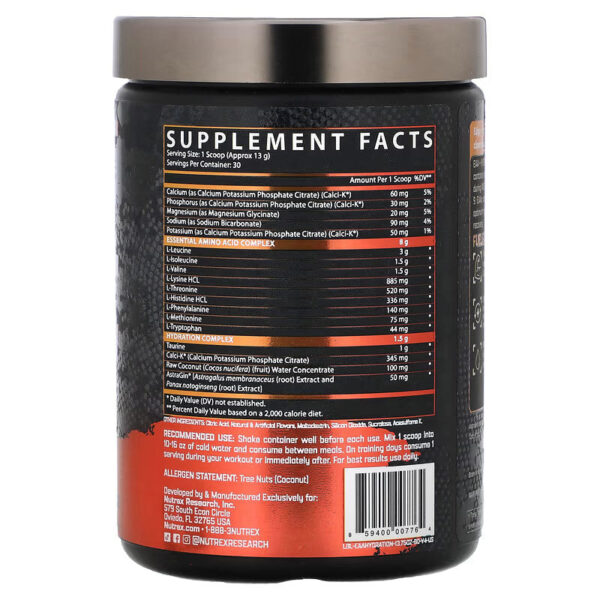 Nutrex Research, EAA+ Hydration - Fruit Punch - Image 3